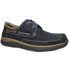 Propet Pomeroy Boat  Mens Navy Casual Shoes MCA082SNVY