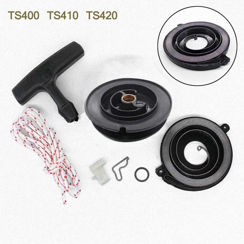 Cut Off Rope Recoil Starter Handle Rope Repair Kit For STIHL Cut-Off Saw TS400 TS410 ...
