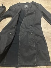 HUGO BOSS Damen Mantel schwarz Gr. 38 lang Ba...