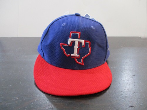 Texas Rangers Hat Cap Fitted Mens 8 1/4 