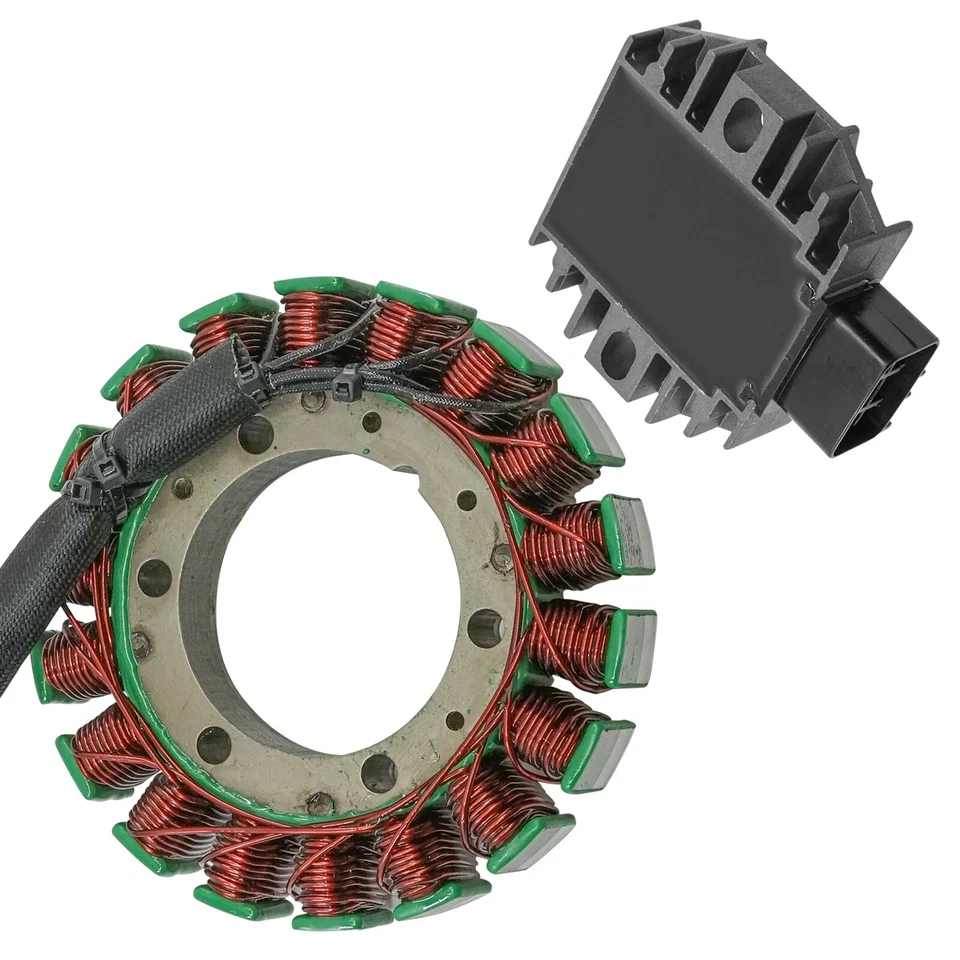 Estator y regulador rectificador para Yamaha Big Bear 400 YFM400 2X4 4X4 2002-2012 Foto 4 de 4