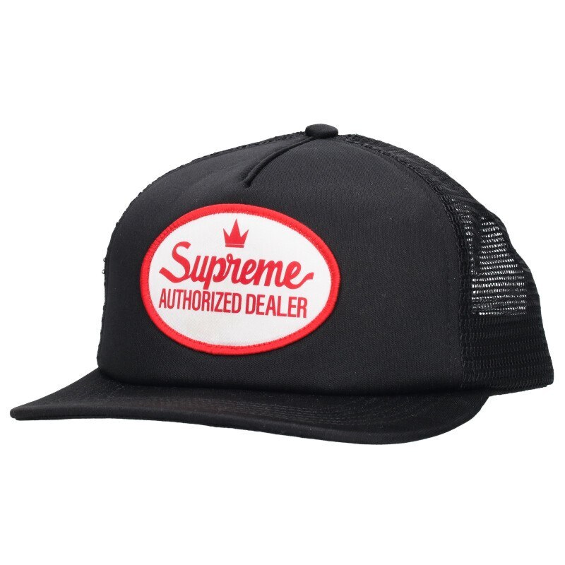 Supreme Size - 24Aw Authorized Mesh Back 5-Panel Cap Hat Black 610142 EN137