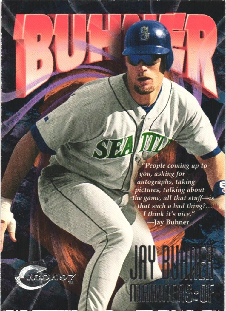 1997 Circa #72 Jay Buhner Seattle Mariners Baseball Card