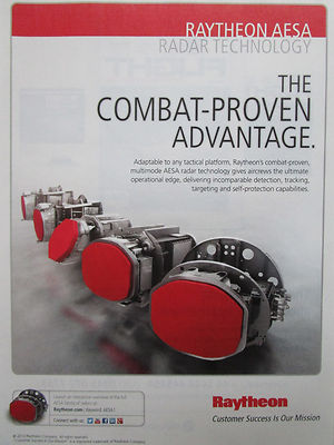 2013 PUB RAYTHEON COMPANY MULTIMODE AESA RADAR ORIGINAL ANZEIGE