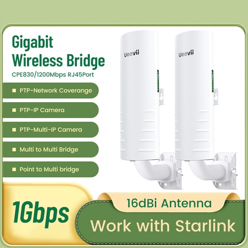 Ueevii Wireless Bridge Point to Point CPE830 5.8G WiFi CPE High-Gain Antenna - Picture 18 of 24