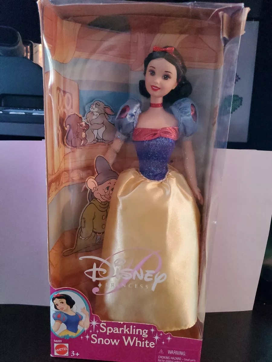 RARE Sparkling Snow White Disney Princess Doll 2001 New in Distressed Box
