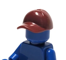 Lego - Minifigure Headgear - Dark Red Cap Hat, Curved Bill