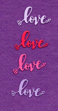 LOVE  29 die cuts scrapbook cards