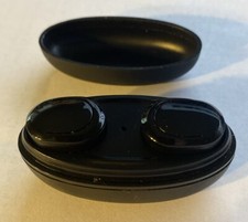 Generic Unbranded Wireless Bluetooth Earbuds  Charging Case - Black - Tested