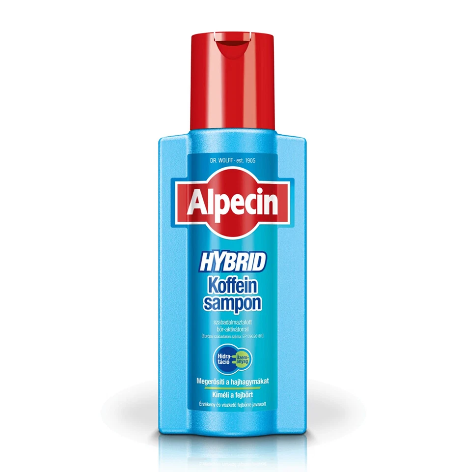 Champú híbrido antipérdida de cabello con cafeína Alpecin para cuero cabelludo seco con picazón 10x250 ml Foto 4 de 4