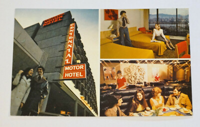 Vancouver BC CANADA Postcard Centennial Motor Hotel c1970s Vintage