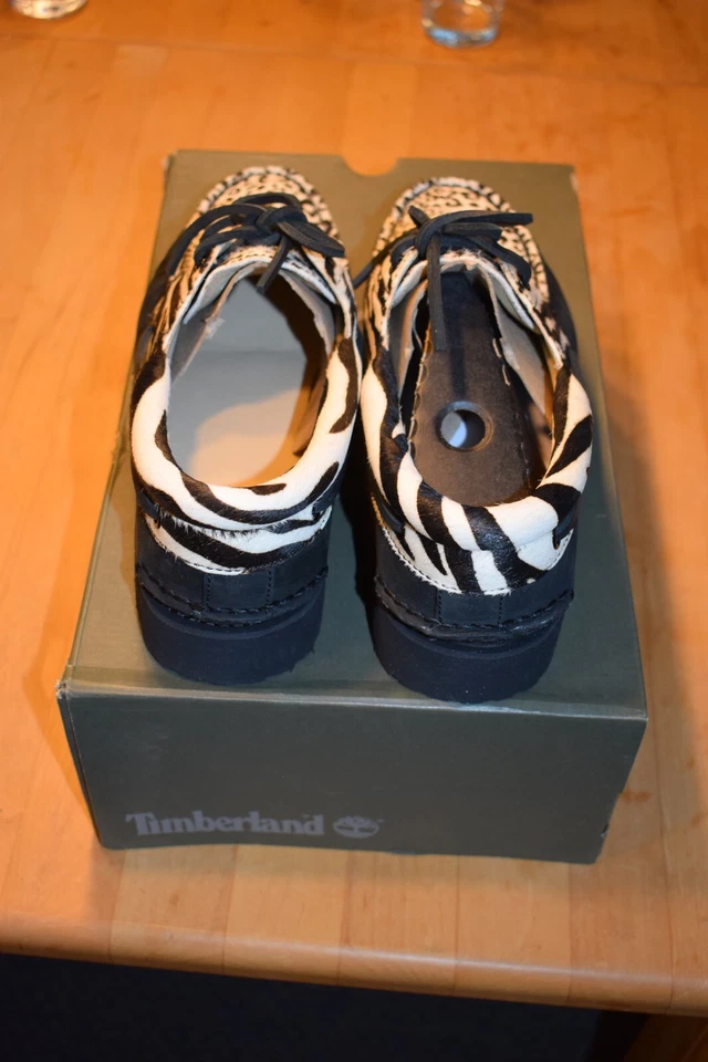 Timberland Boat Shoe Black Nubuck W Zebra - Size US8, EU41.5, UK7.5 - New - Image 3 of 4