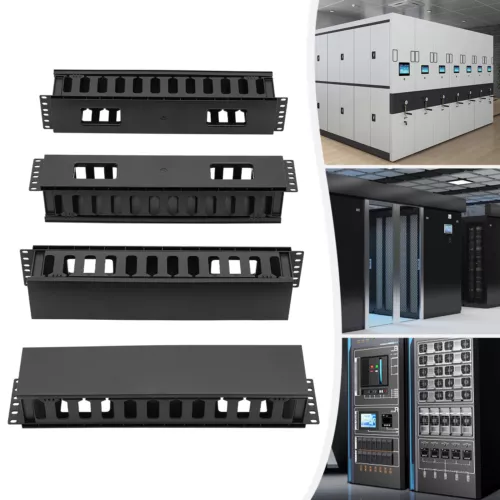 4pcs Horizontal Rack Mount Cable Management Cable Organizer Cable Raceways