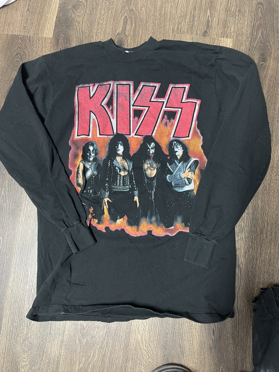 Vintage 98-99年KISS ツアーTシャツ黒XL Vintage 90's KISS 1998 1999 Tour Psycho Circus Concert Long
