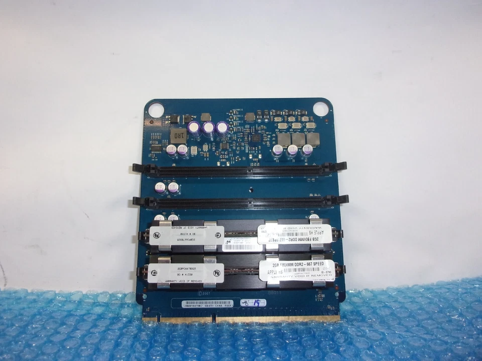 LOT OF 2 Apple Memory Riser Card for A1186 Mac Pro 3,1 820-2178-B With 4GB RAM - Image 4 of 4