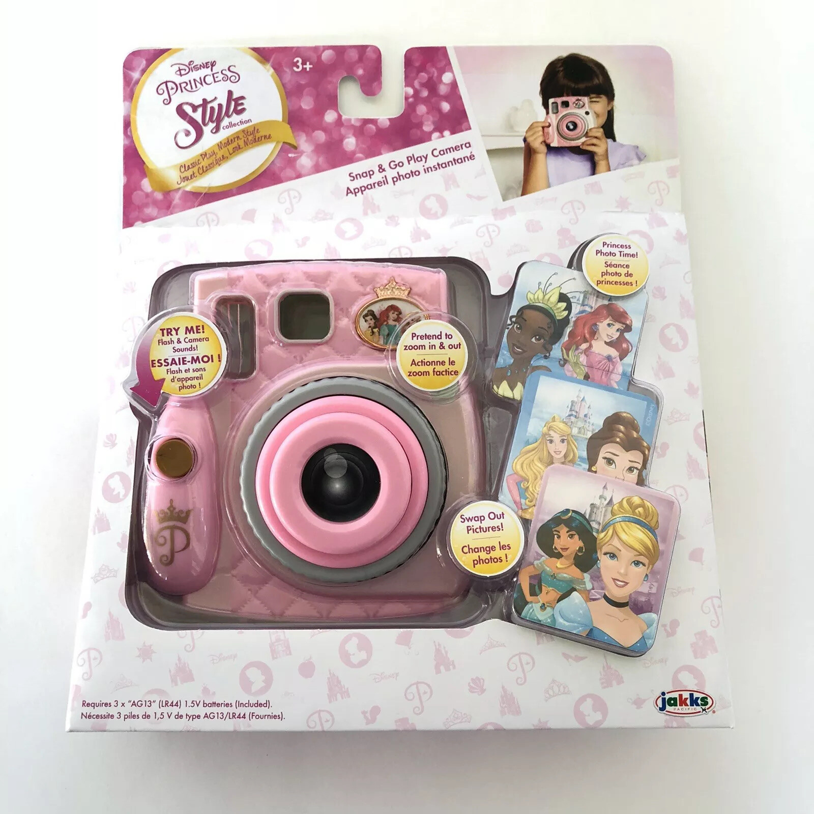 disney princess style collection snap and go play camera