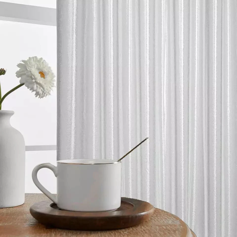 Cortina Ventana Ducha Impermeable Plástico 40"W x 36"L (Pack de 1) Esmerilada Foto 3 de 4