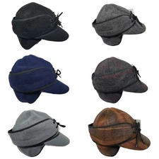 Wyoming Traders Mackenzie Fold Down Ear Flaps Australian Wool Cap Hat