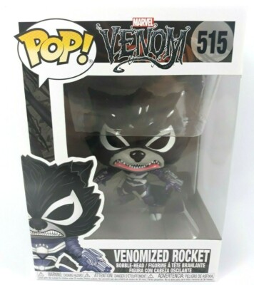 Funko Pop Marvel Venom 515 Venomized Rocket Bobble-Head Neu