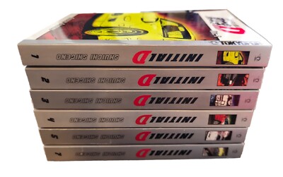 Initial D English Manga Volumes 1-5, 7 SET - WITH CARDS (LIMITED)