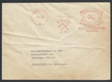 GERMANY 1931 cover red meter REMSCHEID, Tools, Robert Frohn Sohn...........57064
