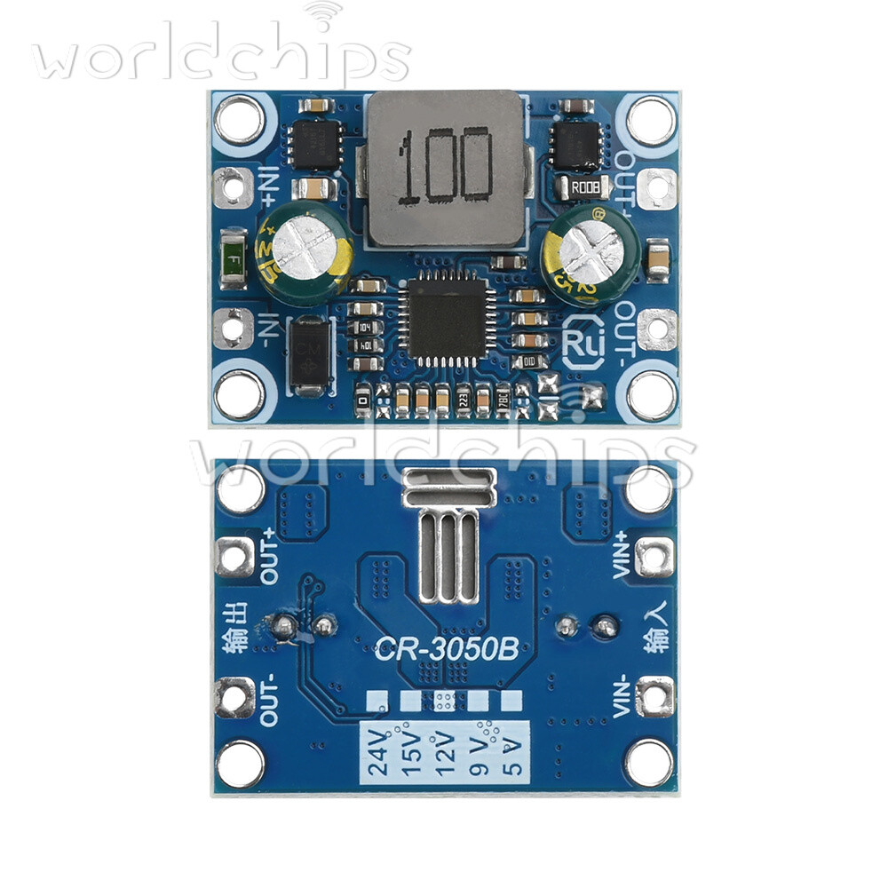 DC-DC Buck-Boost Module 3.6-32V to 5V9V12V 5A Output Low Ripple