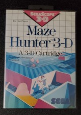 1988 Sega Master System SMS Classic Maze Hunter 3D Mega cartridge video game