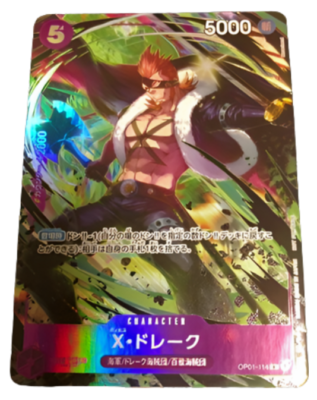 X. Drake OP01-114 R Promotion Pack Ex Vol. 1 One piece card Promo