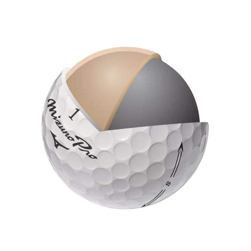 Mizuno Pro S Tour Golf Balls One Dozen - White - Picture 2 of 3