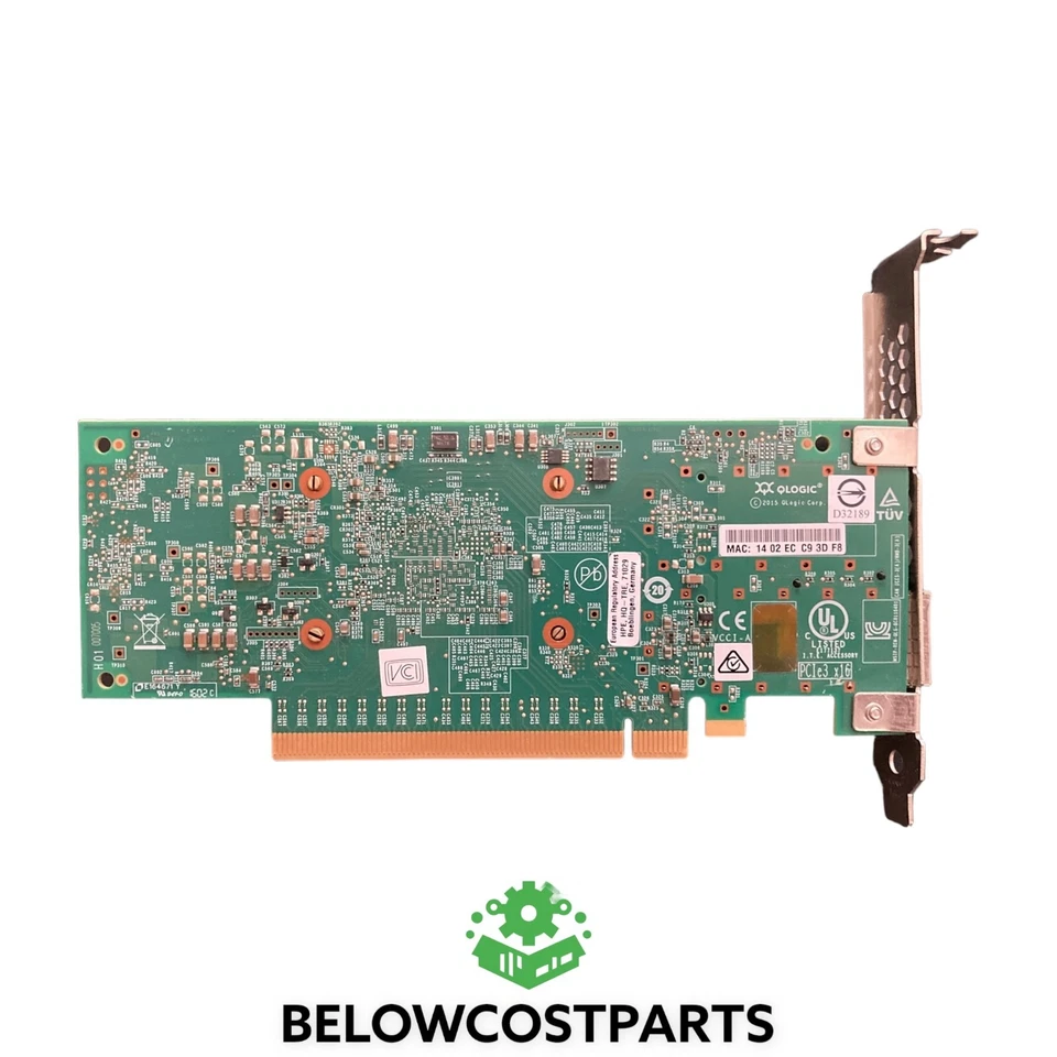 PCIe x16 847381-B21 HP Qlogic 820QSFP28 1 x 100 GbE QSFP28 - Изображение 2 из 2