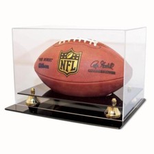 UV Protection Football Display Case Holder, ALL 4 sides visible