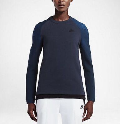 Nike Sportswear Tech Fleece Crew Sweatshirt Navy Size XS 809537-451  BNWT UK