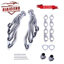 Pair For For Chevy Gmc V8 396 402 427 454 502 Shorty Manifold Headers Polished