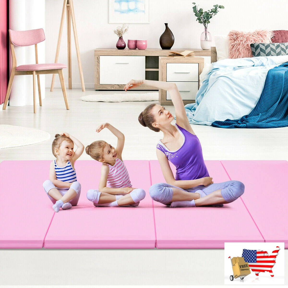 4' X 8' Gymnastics Tumbling Mat - 9 Color Options