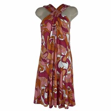 Mackenzie & James Dress Womens Small Retro A-Line Sleeveless Lightweight Stretch