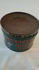 VINTAGE COFFEE TIN CAN MAXWELL HOUSE ADVERTISING GENERAL STORE PRIMITIVE 