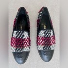 Chanel CC Logo Leather Cap Toe Multicolor Tweed Flat Loafers EU 38 US 7-7.5 — photo 1