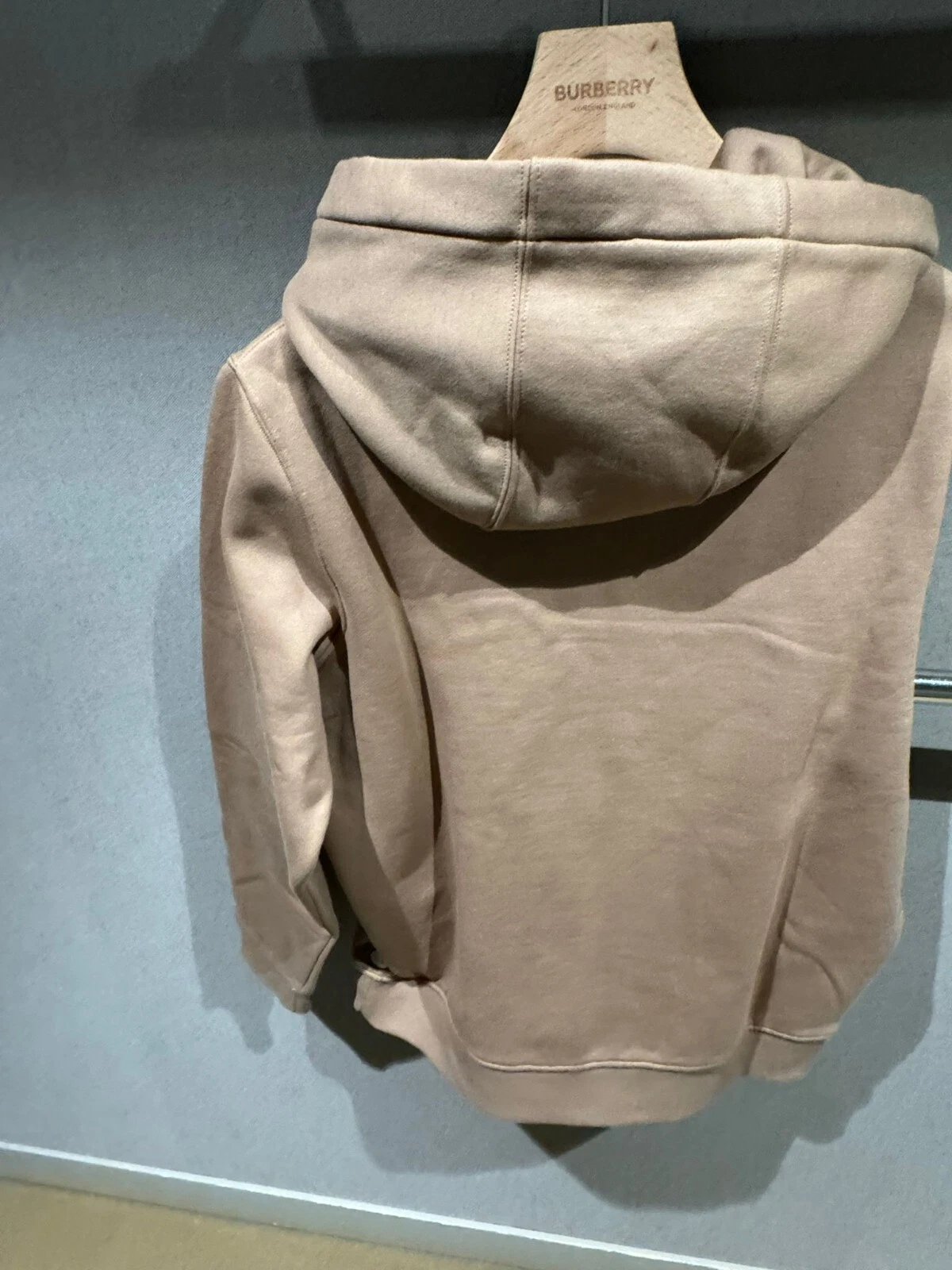 Burberry Camel Hoodie S new with labels cotton Monogramma more size available