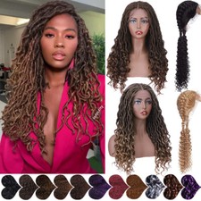 25" Dreadlock Wig Crochet Twist Braided Wigs Omber Brown Fashion Wigs for Women