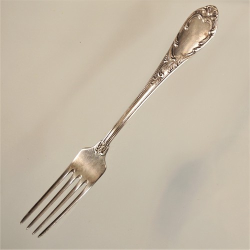 Antique Fork Silverplate Non US Unidentified Pattern Maker - Picture 2 of 11
