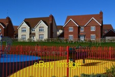 Photo 6x4 Brightly coloured playground surfaces, Abbotswood Romsey This c c2014
