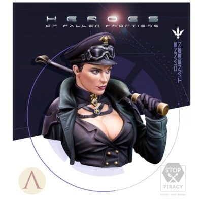 Dianne Tianssen Bust, Scale 75, 1/12th Scale Resin Bust Kit, HHF-001