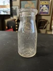 Vintage Glass Half Pint Milk Btl Brookmead Dairy Wayne Pa Guernsey Cow Embossed