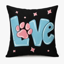 Huglina Cat Lover Decorative Throw Pillow-Insert Included 18x18 Inch