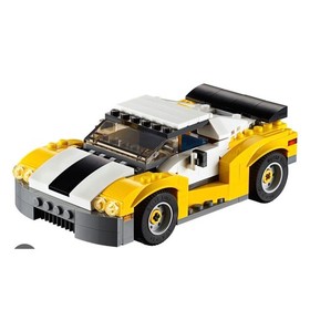 LEGO Creator 31046 Fast Car 3-in-1 Kids Yellow Good Condition Complete 222 Pcs