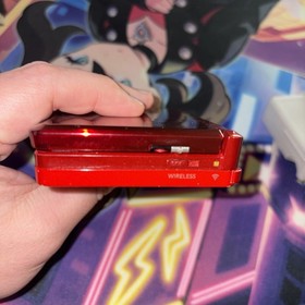 Nintendo 3DS  Flame Red Handheld Console Tested Working No Stylus Clean!