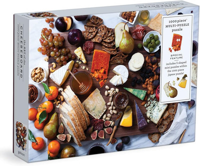 Galison the Art of the Cheeseboard 1000 Piece Multi-Puzzle Jigsaw Puzzle 5 Mini