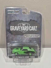 Greenlight Graveyard Carz 1971 Plymouth Hemi Cuda Green 1:64 2018 A35