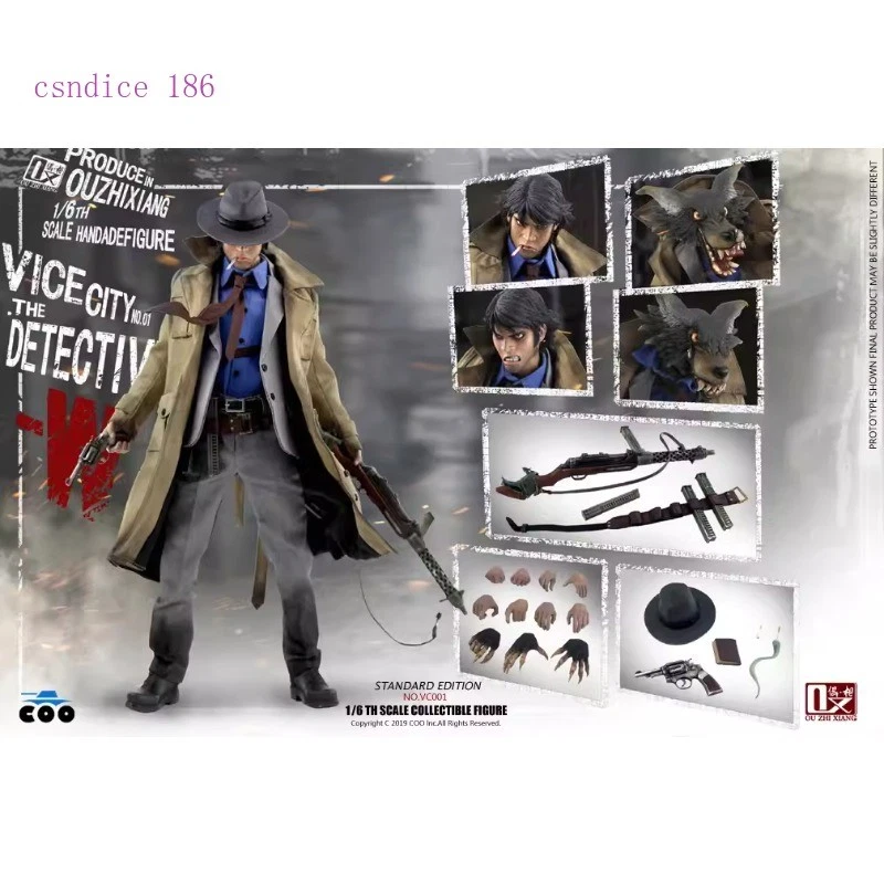 Figura de acción COOMODEL X 1/6 NO.VC001 Vice City Detective con edición estándar Foto 2 de 4