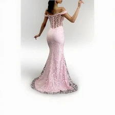 prom dress size 0 light pink